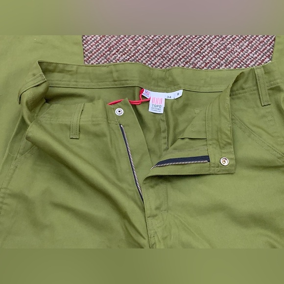 Men’s 34 R Topo Designs 100% Cotton Active Hybrid Outdoor Hiking Pants NWT - Picture 11 of 15
